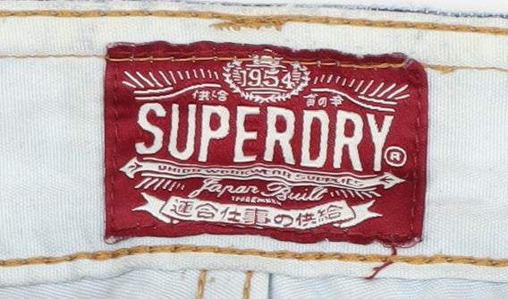 Superdry Men's Blue Distressed Denim Jeans Size 34