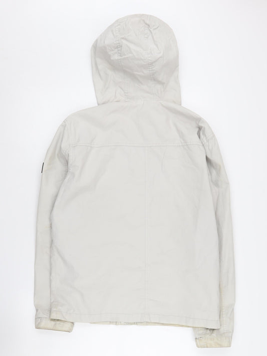 Jack & Jones Men's White Windbreaker Jacket L