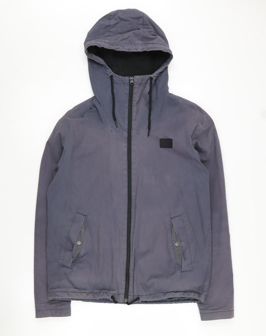 Jack & Jones Men's Grey Hooded Jacket L