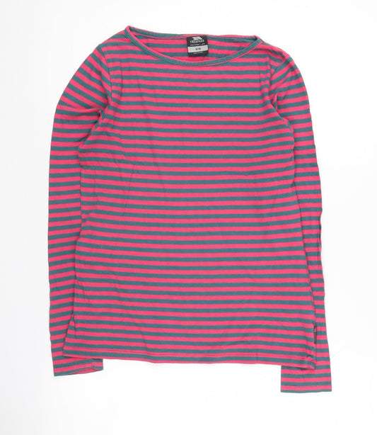 Trespass Women's Multicoloured Striped T-Shirt XS