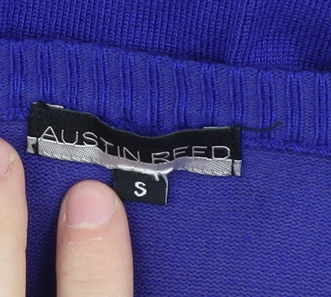 Austin Reed Women's Blue Scoop Neck Pullover Sweater S