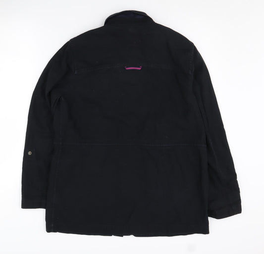 Joules Women's Black Canvas Jacket Size 12