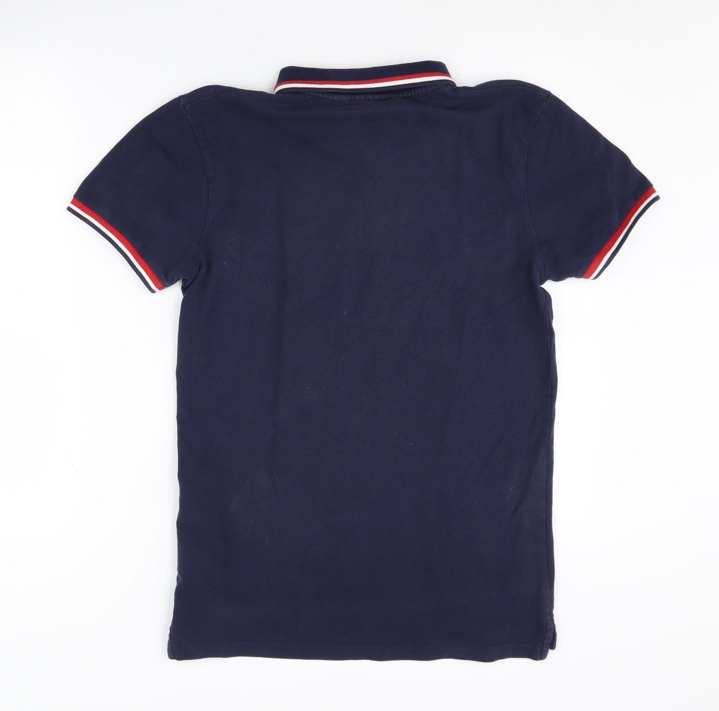 Fila Men's Blue Polo Shirt Size S Short Sleeve Logo