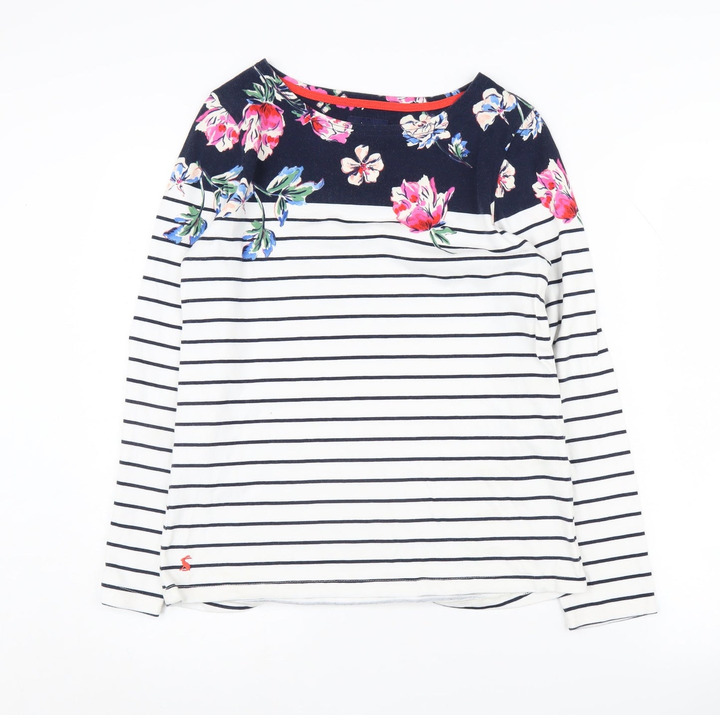 Joules Women's Multicoloured Stripe Floral Tunic Size 10