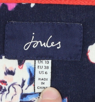 Joules Women's Multicoloured Stripe Floral Tunic Size 10