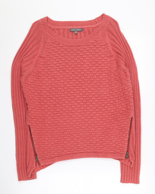 Laura Ashley Women's Red Pullover Jumper, Size 18