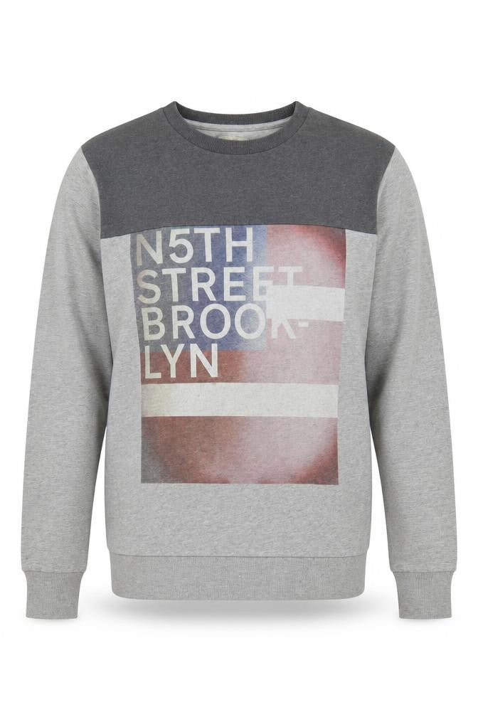 Mens UK XL Regular JACK & JONES Grey Pullover Sweatshirt