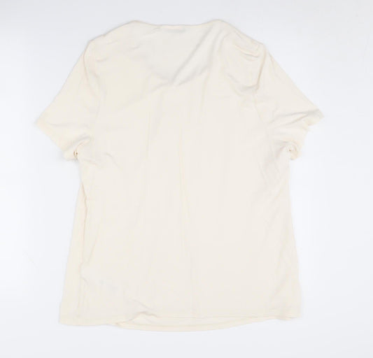 Windsmoor Women's Ivory Round Neck Top, Medium
