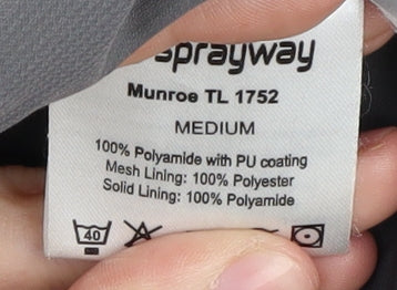 Sprayway Men's Grey Waterproof Rain Jacket, Size M