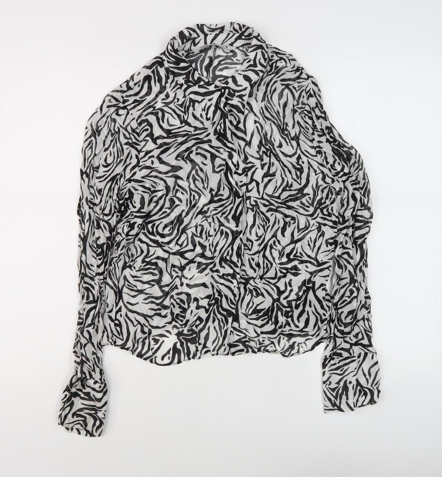 ZARA Women's Multicoloured Blouse XL Animal Print
