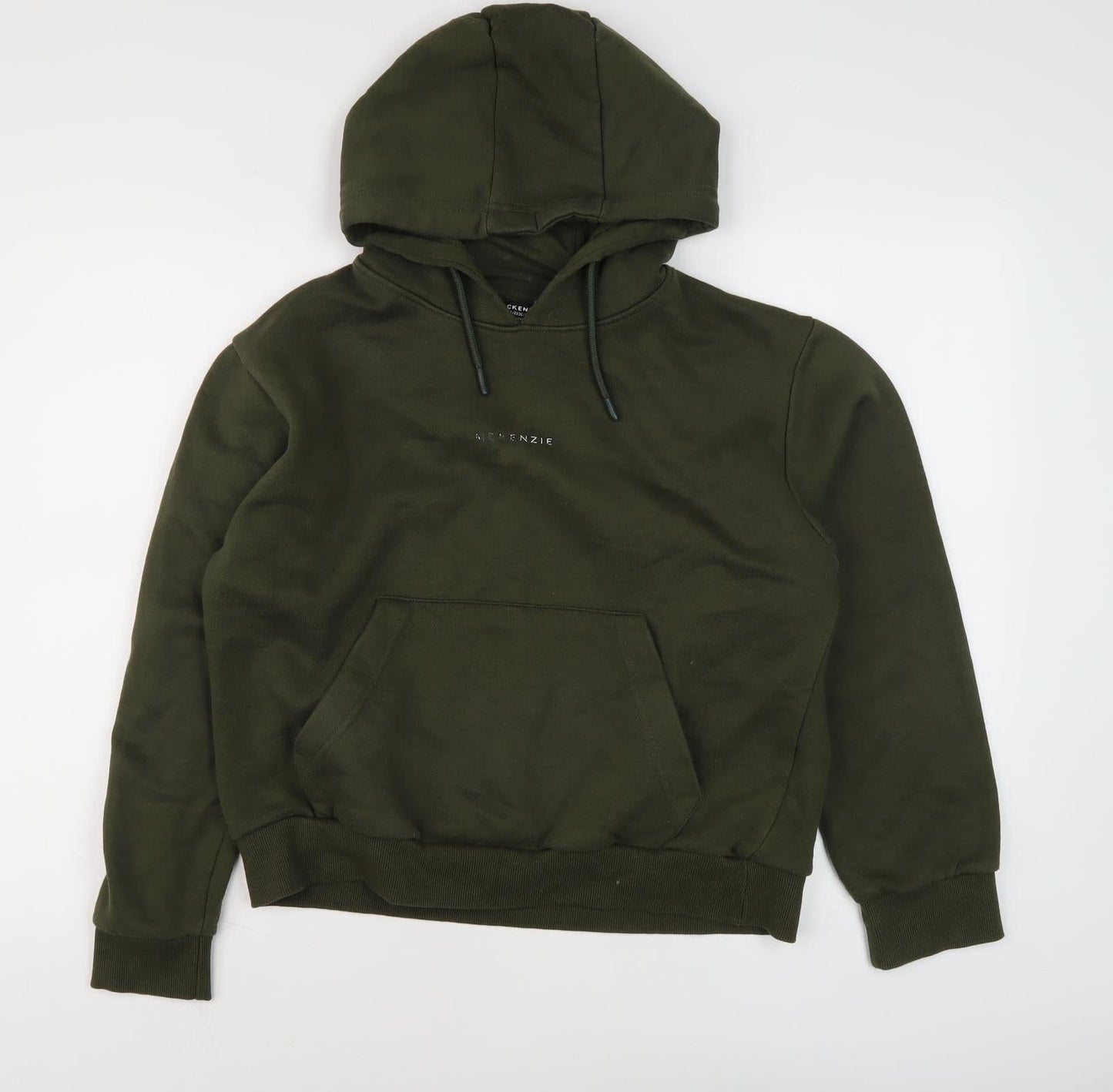 McKenzie Unisex Green Pullover Hoodie Size 8