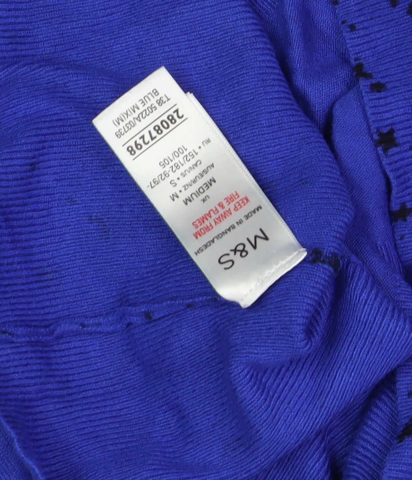 Marks and Spencer Women's Blue Star Knit Jumper, Size M