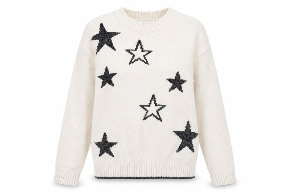 Marks and Spencer Women's Ivory Star Jumper XS