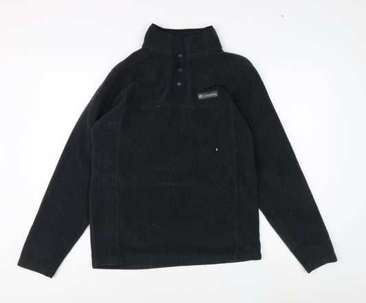 Columbia Men's Black Fleece Henley Sweatshirt S
