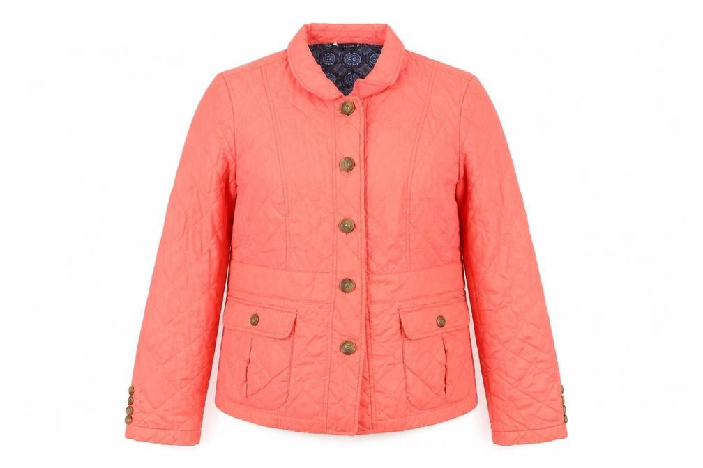 Lands' End Women's Pink Quilted Jacket, Size L