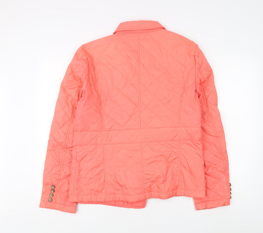 Lands' End Women's Pink Quilted Jacket, Size L
