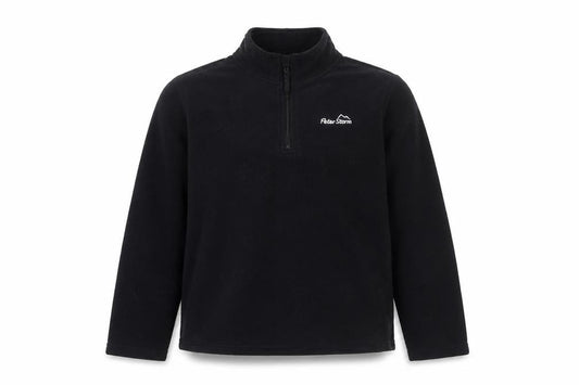 Peter Storm Boys Black Fleece Sweatshirt, 13 Years, 1/4 Zip