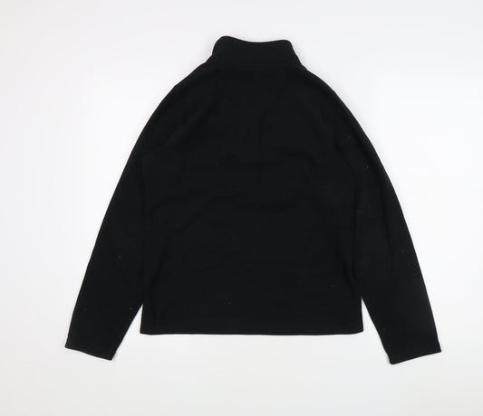 Peter Storm Boys Black Fleece Sweatshirt, 13 Years, 1/4 Zip