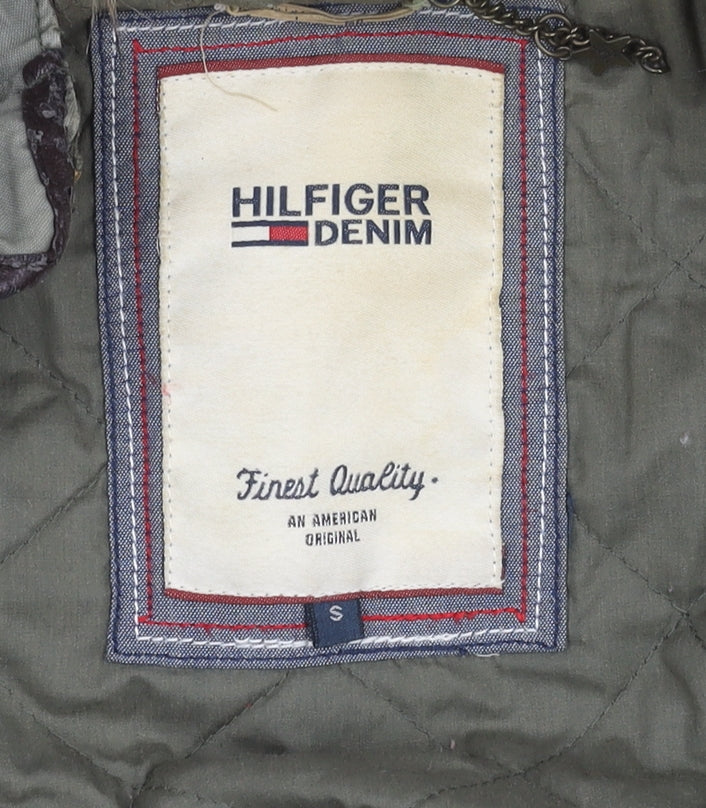 Tommy Hilfiger Women's Green Parka Jacket S