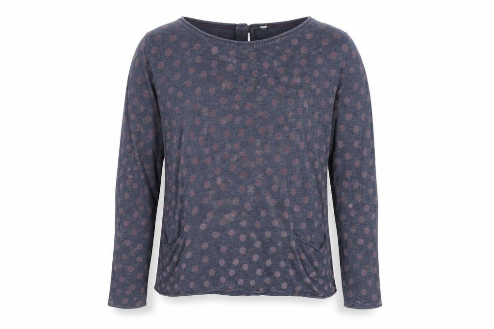 Womens UK Size 10 White Stuff Blue 100% Cotton Blouse