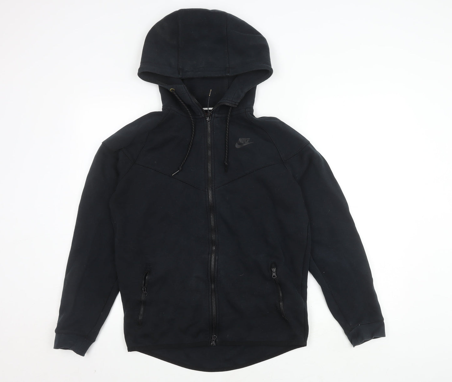 Nike Men's Black Hooded Jacket Size M - Stylish Sportswear