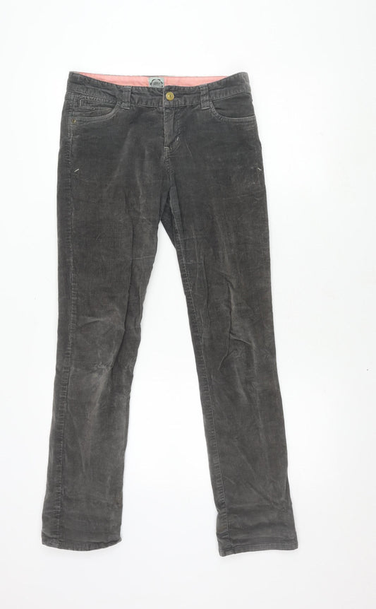 Joules Women's Grey Corduroy Trousers EUR 8
