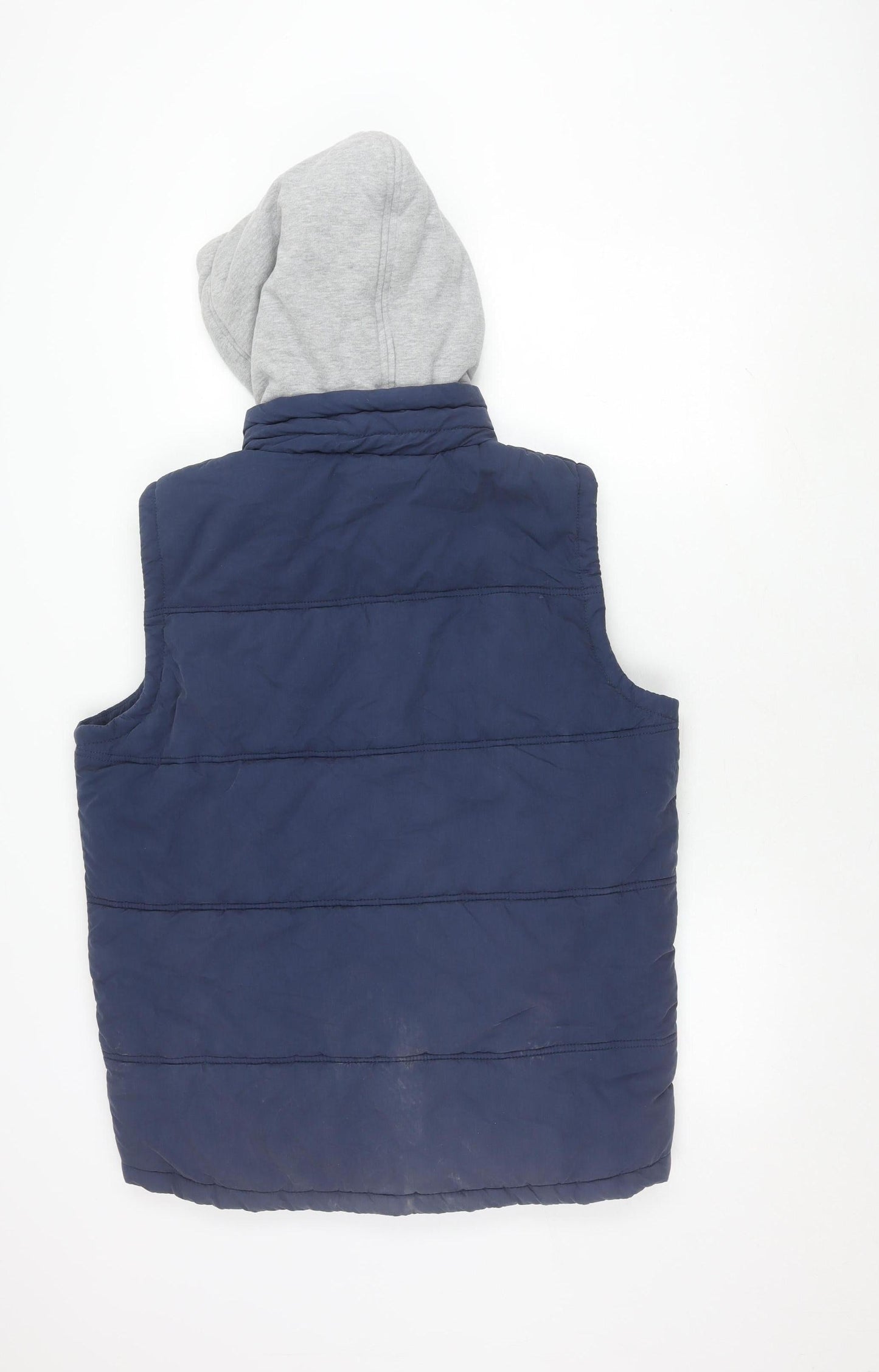 Lazy Jacks Men's Blue Hooded Puffer Jacket M