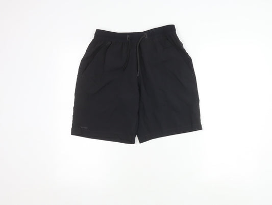 Decathlon Men's Black Athletic Running Shorts M