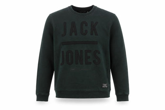 Mens UK S Regular JACK & JONES Green Pullover Sweatshirt