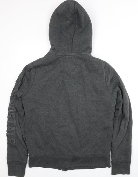 Aéropostale Men's Grey Full Zip Hoodie M