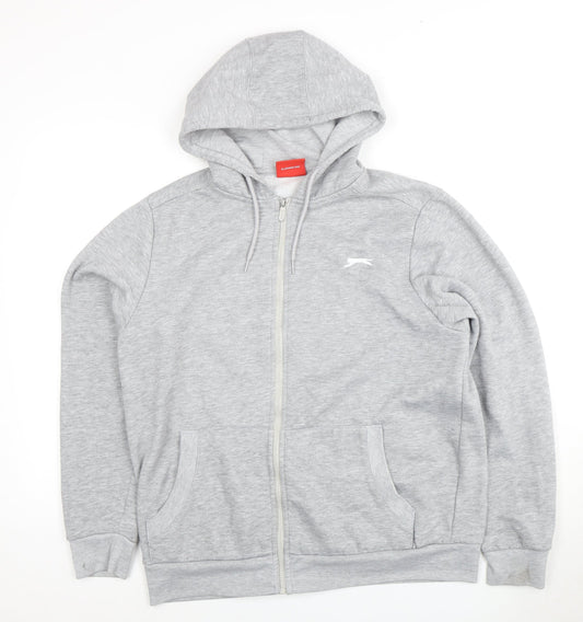 Slazenger Men's Grey M Full Zip Hoodie