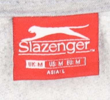 Slazenger Men's Grey M Full Zip Hoodie