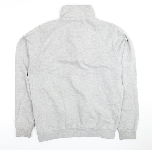 Bloc Unisex Adults Grey Full Zip Sweatshirt Size 12