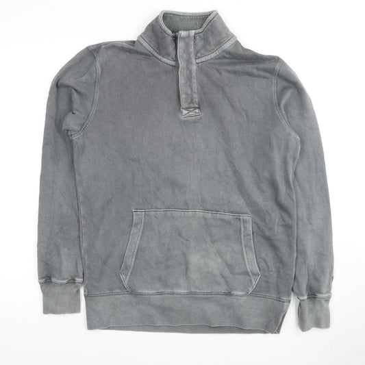 American Eagle Mens XS Grey 1/4 Zip Sweatshirt