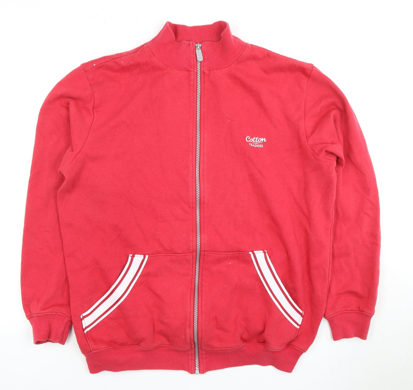 Cotton Traders Men's Red Full Zip Hoodie M