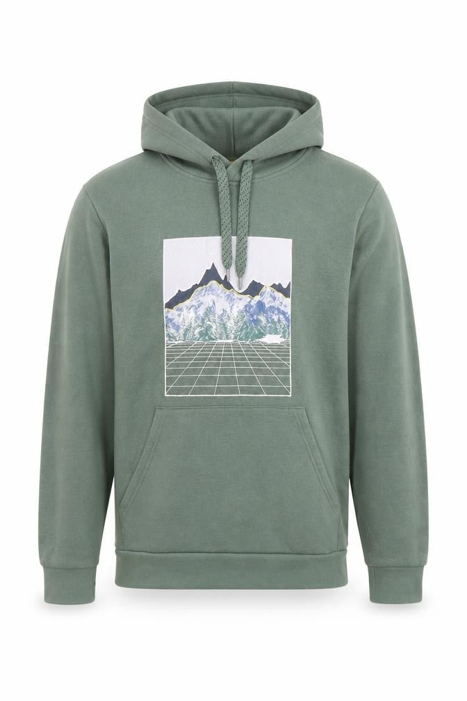 Mens UK S Regular Mountain Warehouse Green Pullover Hoodie