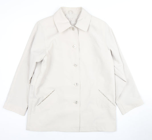 Klassik Women's Coat Beige Size 14 Long Polyester