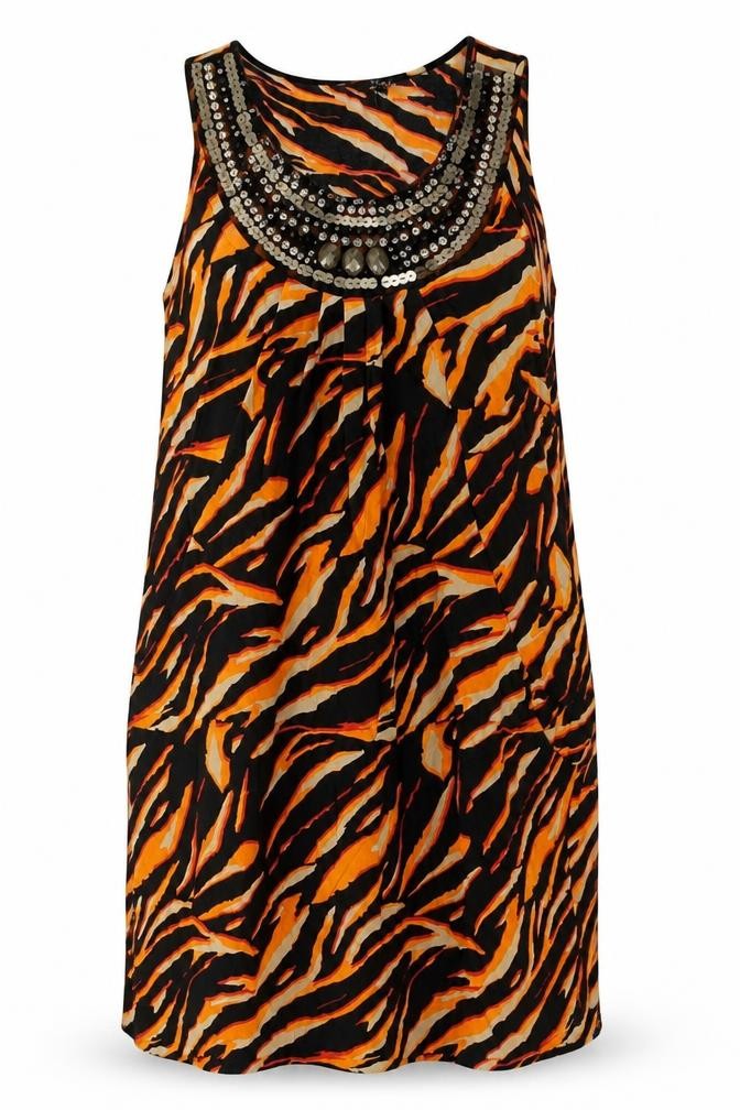 STAR by Julien Macdonald Women’s Animal Print Sequin Dress