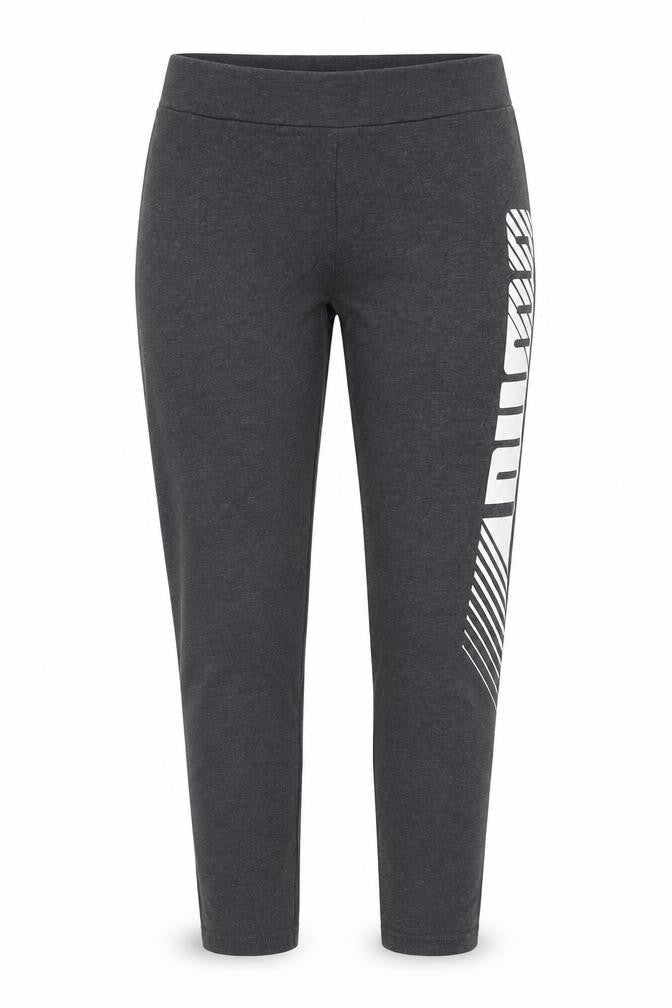 Front view of Puma Women's Black Sports Leggings Gym Trousers, size 12