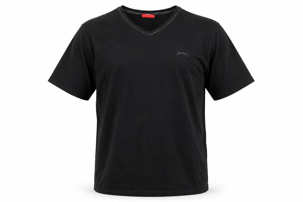 Mens UK Size XL Slazenger Black  Cotton T-Shirt