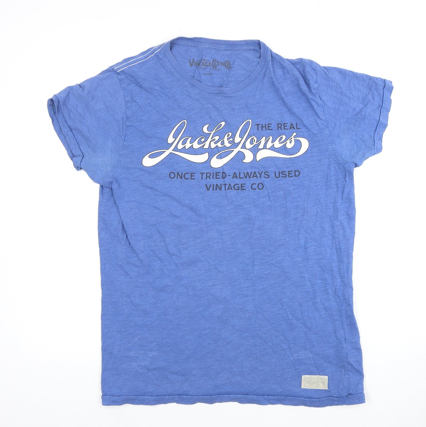 Jack & Jones Men's Blue Vintage Graphic T-Shirt M