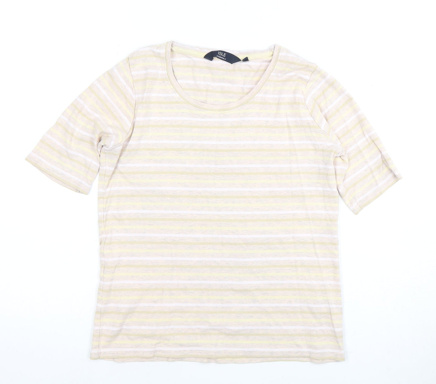 Isle Essentials Women's Multicoloured Striped T-Shirt S
