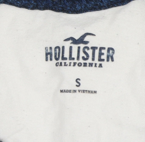 Hollister Men's White Crew Neck Logo T-Shirt, Size S