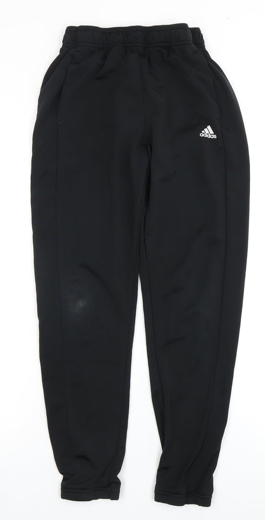 adidas Boys Black Jogger Trousers 11-12 Years