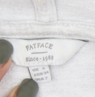 FatFace Women's Grey Hoodie Pullover - Size 6, Casual