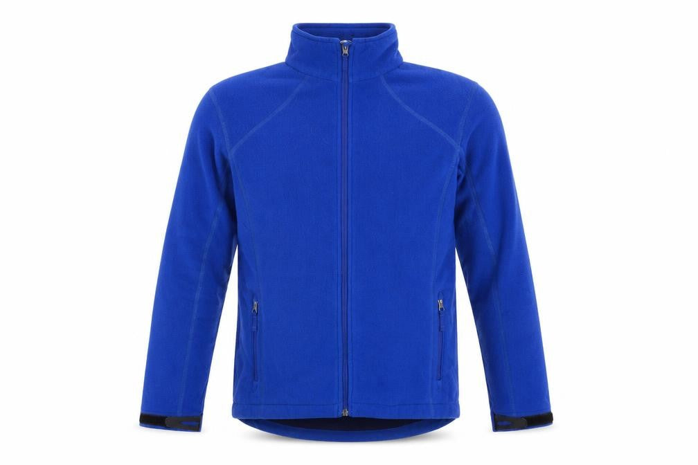 Lands' End Men's Blue Fleece Jacket, M, Casual Mid-Length