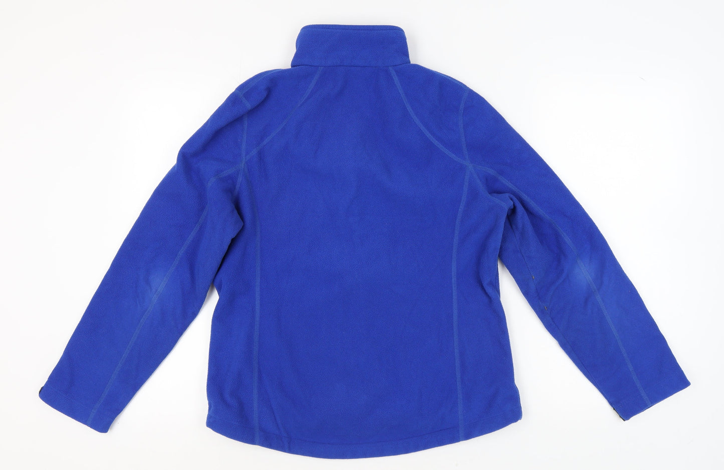 Lands' End Men's Blue Fleece Jacket, M, Casual Mid-Length