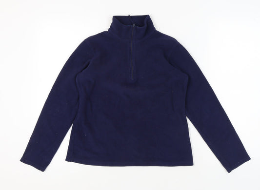 Mountain Warehouse Women’s Blue Fleece Zip Sweatshirt M