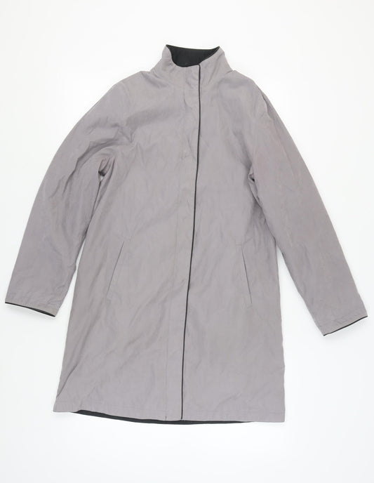 Debenhams Women’s Grey Mid-Length Coat, Size 10