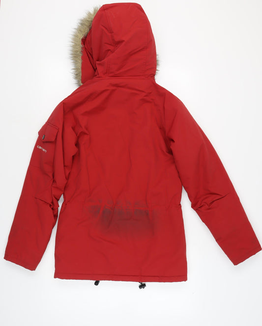 Carhartt Red XS Men's Parka Coat with Hood